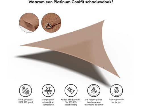 Platinum Sun & Shade - Coolfit - Schaduwdoek - Driehoek