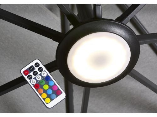 Platinum Sun & Shade - Zweefparasol - Parasollicht - LED-multi