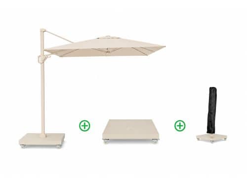 Platinum Voyager zweefparasol 300x200 cm T1 (incl. voet + hoes) Ivoor