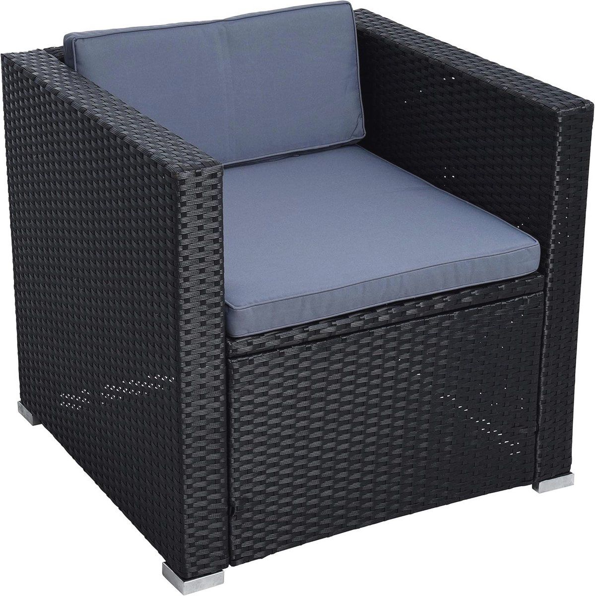 polyrattan tuinlounge stoel comfortabele rattan stoel voor buiten