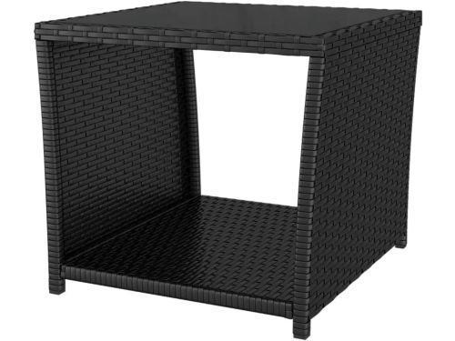 Polyrotan bijzettafel - Tuintafel Rotan - Buiten Zitten - Gehard
