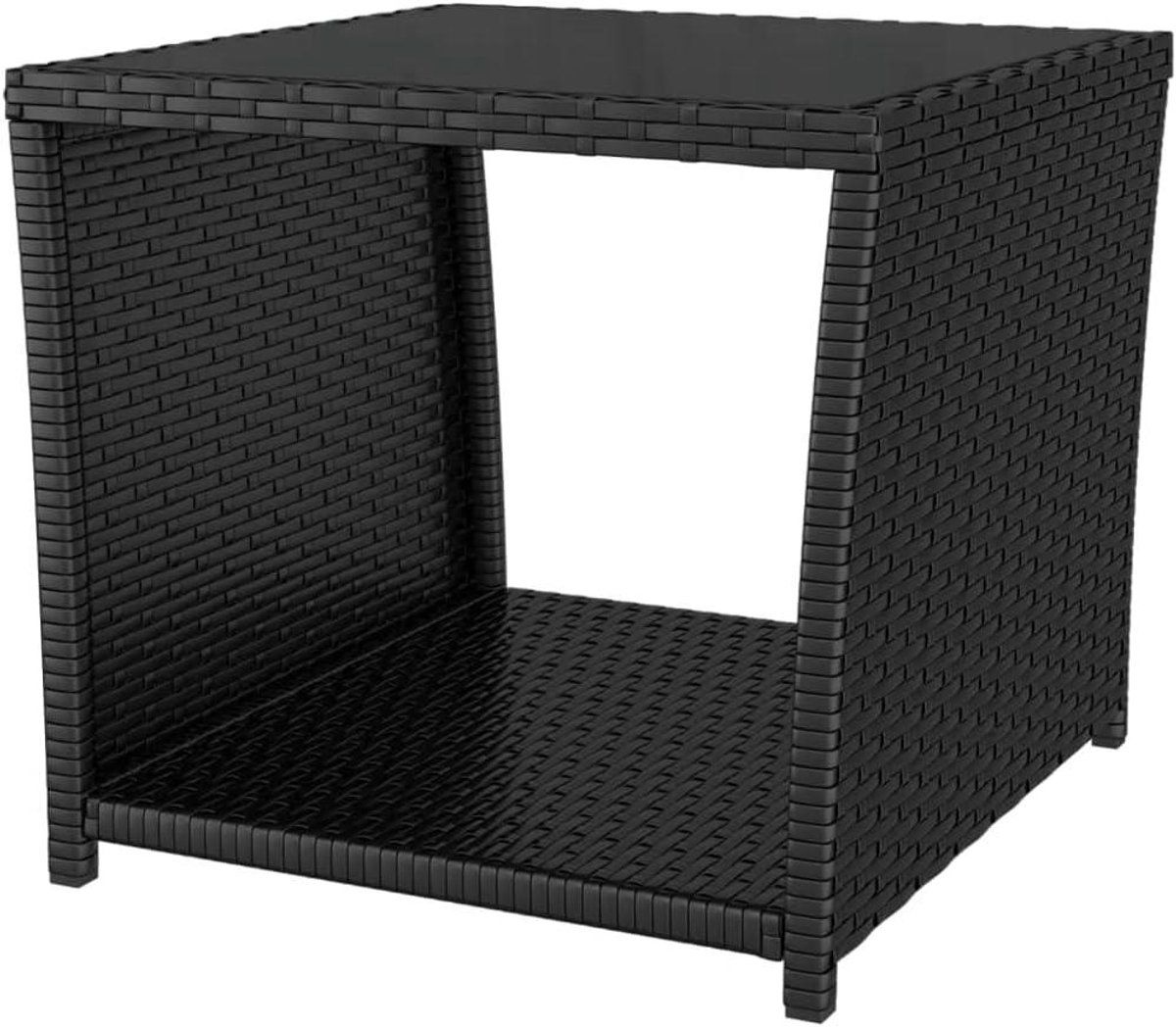 polyrotan bijzettafel tuintafel rotan buiten zitten gehard