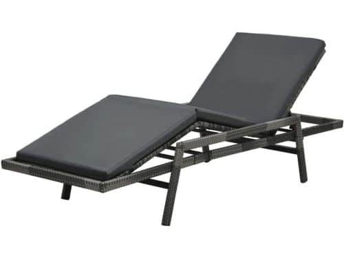 Polyrotan Ligstoel - Tuinstoel Lounger - Ontspannen Buiten - Verstelbare