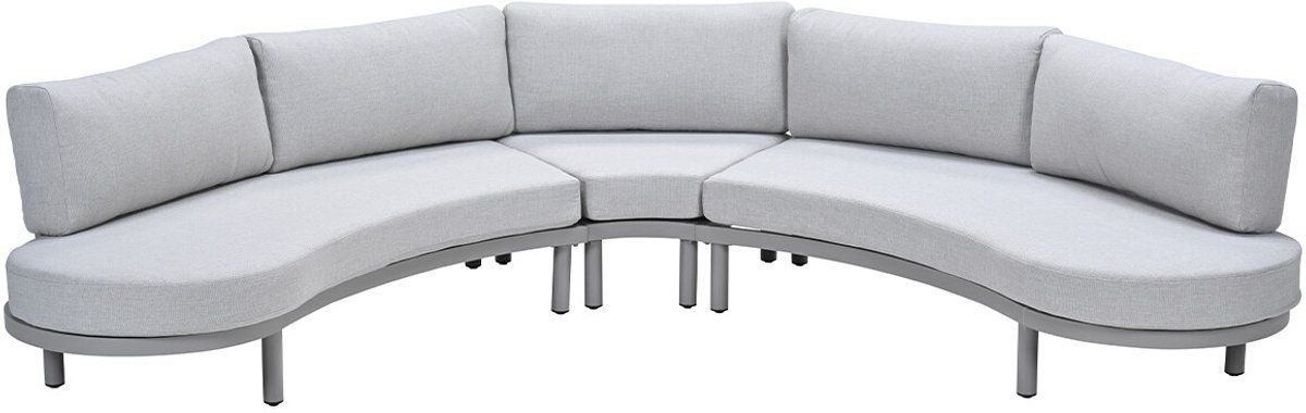 potenza aluminium loungeset taupe valley sand