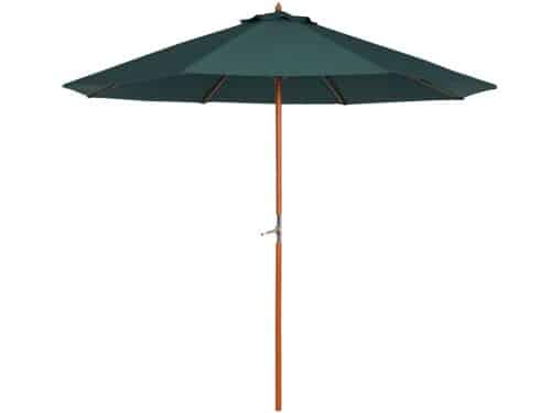 Premium Houten Parasol - Tuinparasol - Stokparasol met Handslinger