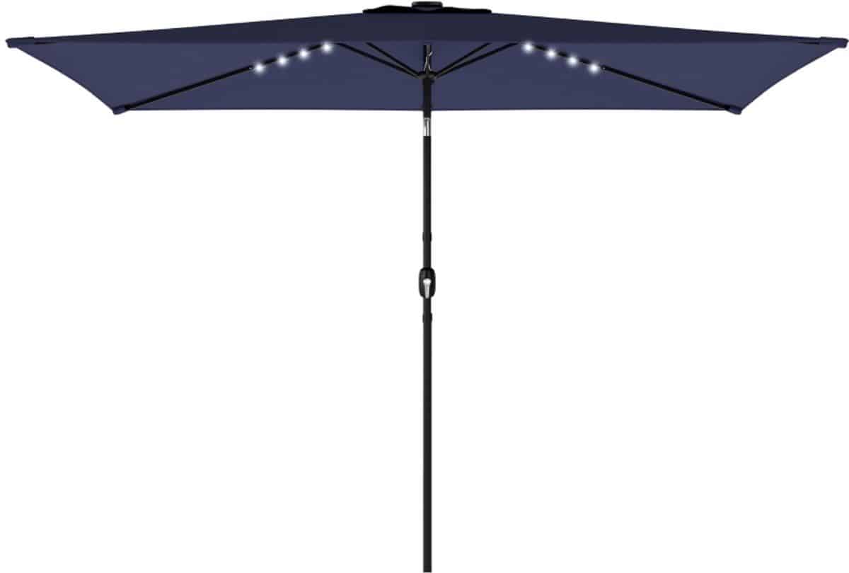 premium parasol led zonnescherm tuinparasol stokparasol met beschermhoes
