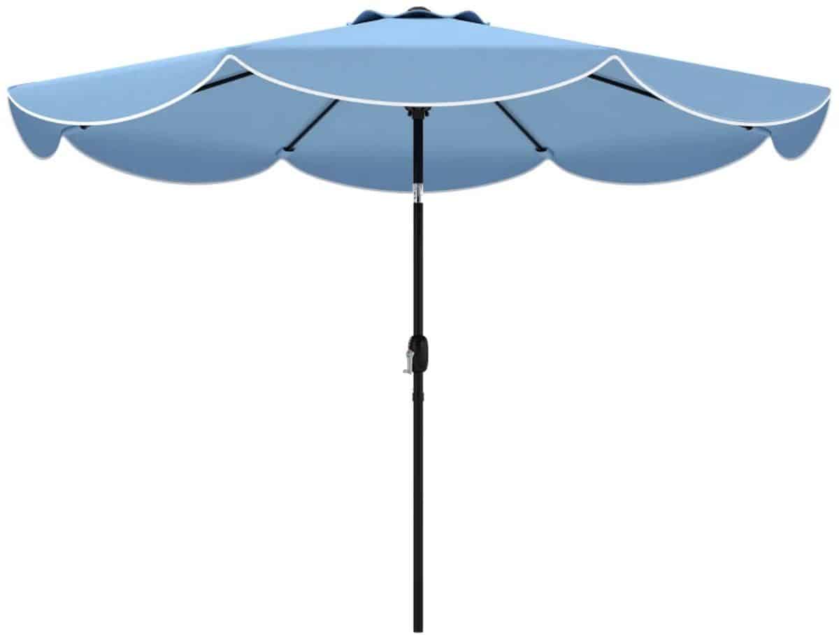 premium parasol ronde tuinparasol met draaihendel stokparasol