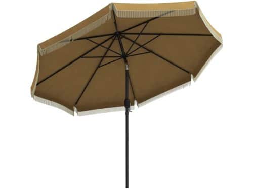 Premium Parasol - Tuinparasol met Franjes & Ventilatieopening - Stokparasol