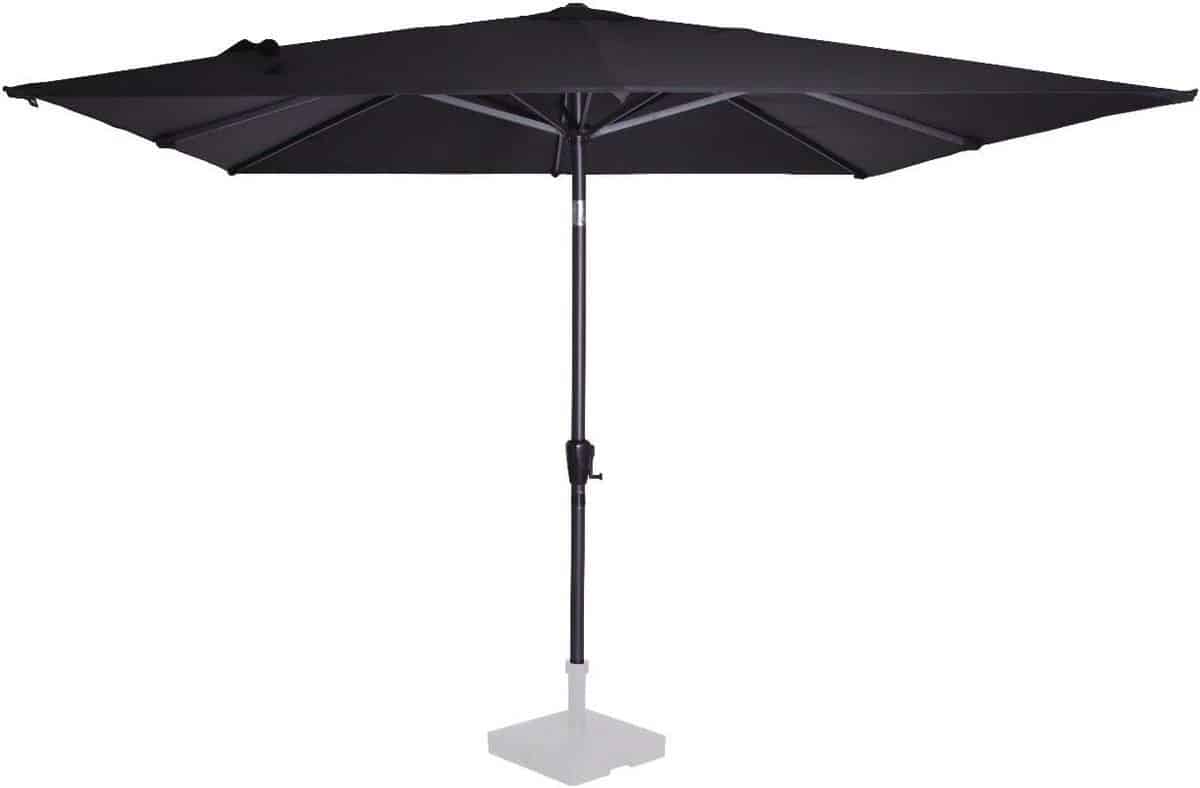 premium tilbare stokparasol 280x280cm uv bescherming inclusief beschermhoes