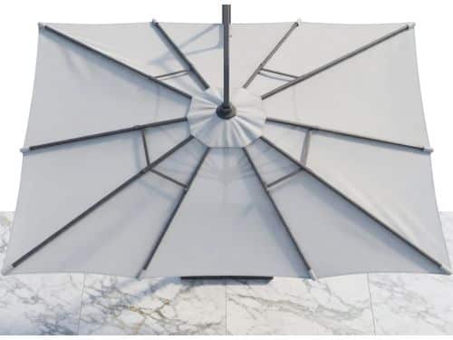 Premium Zweefparasol 300 cm - - Grijs - cm