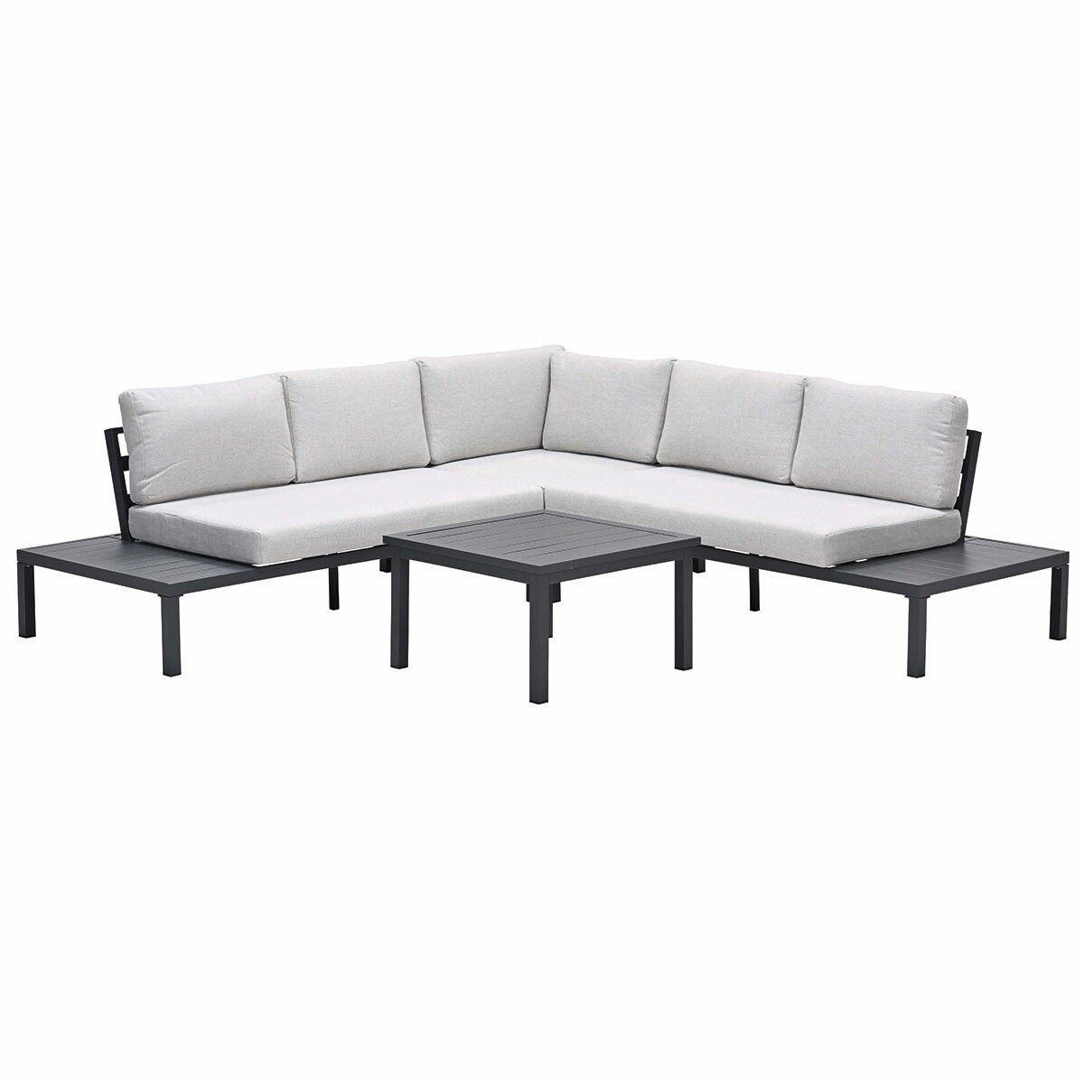 prinos loungeset 4 delig carbon black valley sand