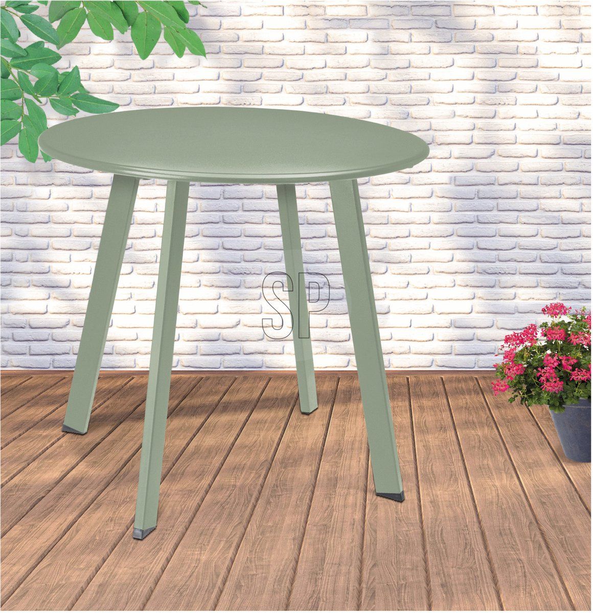 progarden bijzettafel 50×45 cm matgroen