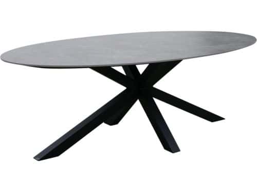 Puccini dining tuintafel 220x120 cm ovaal keramisch blad