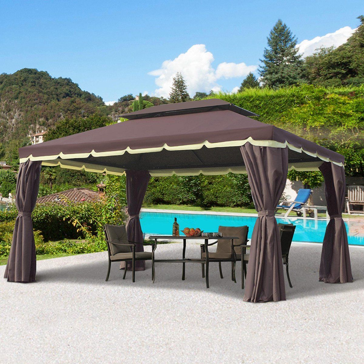 pugsdrly tuinpaviljoen paviljoen 390 x 290 x 280 cm tuintent