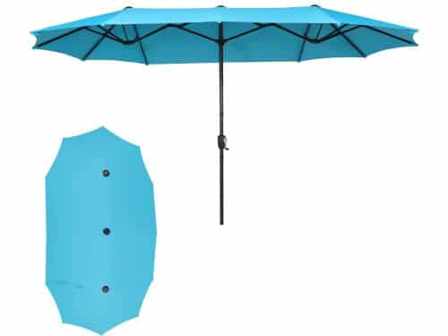 Puluomis - Dubbele parasol - 400x200cm - Stokparasols - UV50+