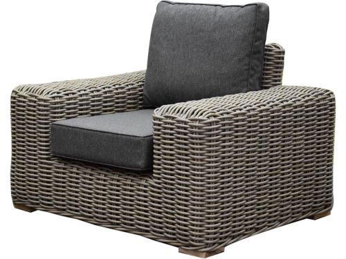 Queen lounge tuinstoel - olefin grijs