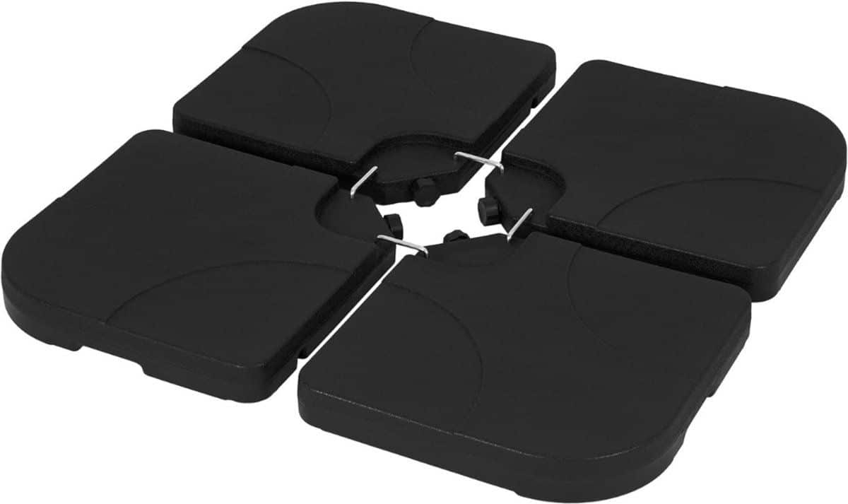 quovo® parasolvoet op wielen parasolvoet parasolvoeten zwart