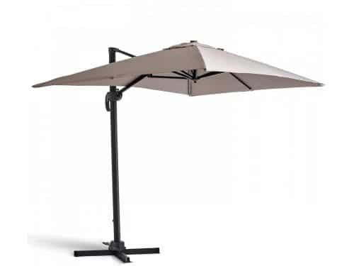 Rechthoekige Zweefparasol 2 x 3 m Aluminium Kantelbaar en 360entbaar