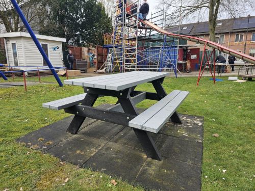 Rekupro Kunststof Picknicktafel - Massief Recycle Kunststof - 180x135cm