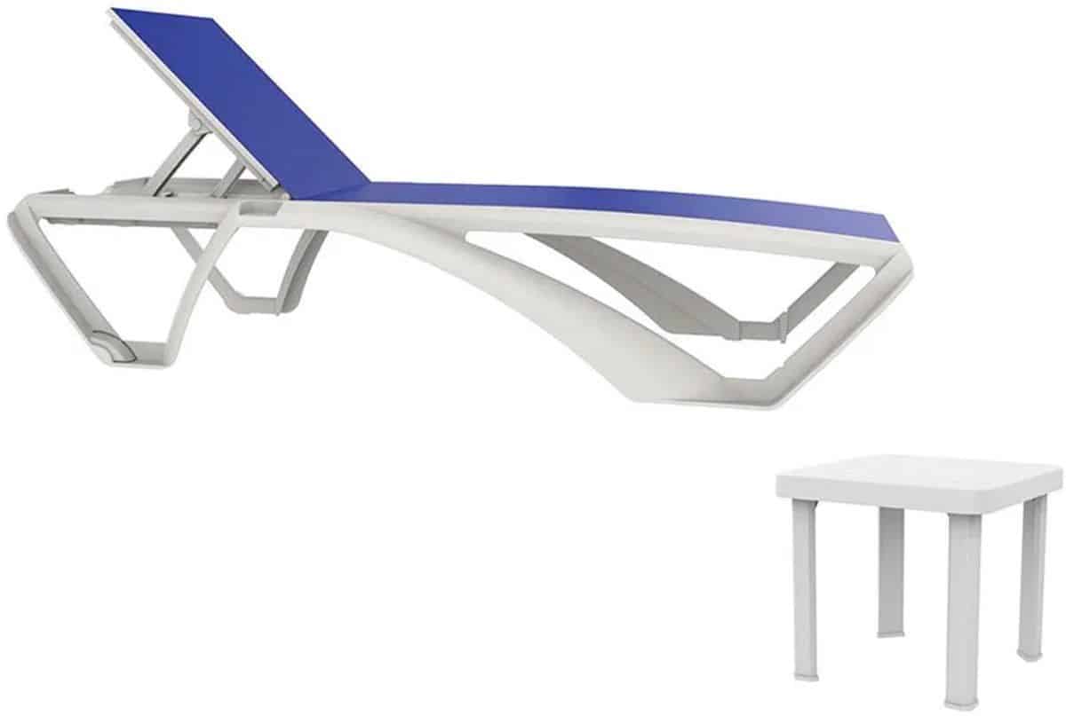 resol marina club+andorra ligbedden en tafel blauw