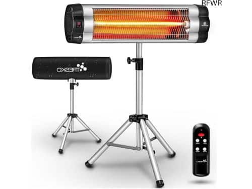 RFWR® Infrarood Warmtestraler 2500 W met Afstandsbediening en Hoogteverstelling