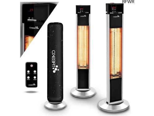 RFWR® Infrarood Warmtestraler met Afstandsbediening - 2000W - 3 Warmtestanden