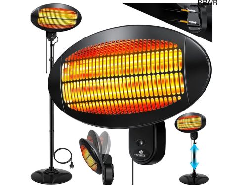 RFWR® Infraroodverwarming 2000 Watt - Verstelbare Standkachel en Patio Verwarmer