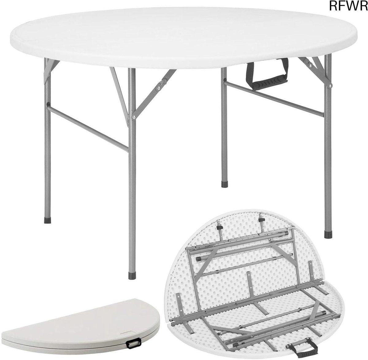 rfwr® inklapbare tuintafel 120 x 74 cm multifunctionele klaptafel