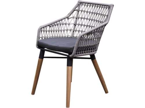 Ribe dining tuinstoel rope teak poten
