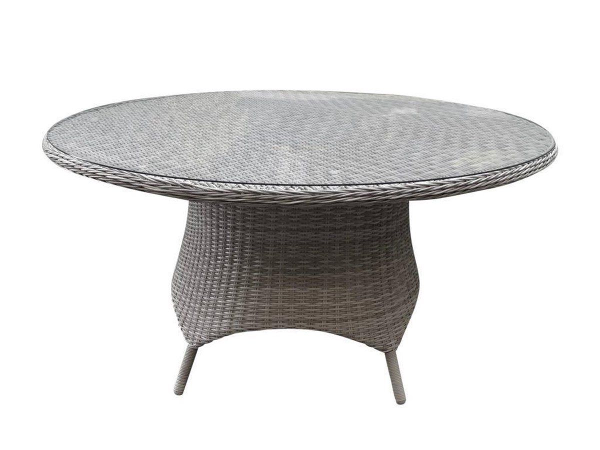 riccione dining tuintafel 150 cm rond wit grijs