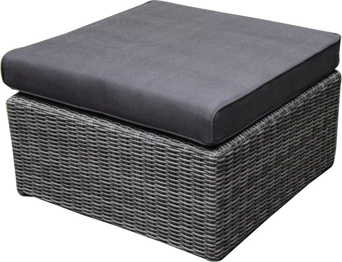 rio voetenbank antraciet72x72xh 31 cm