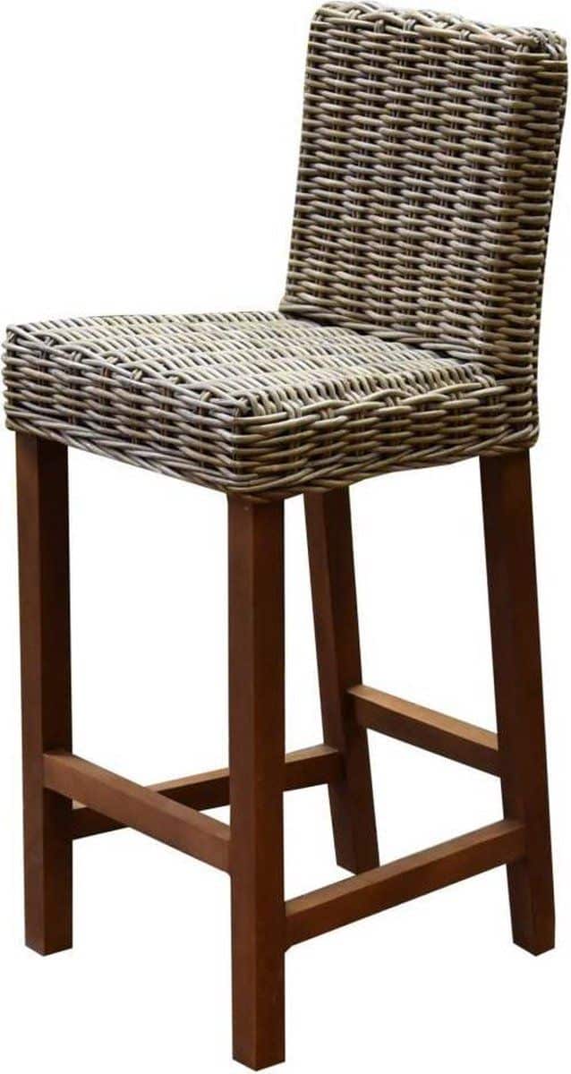 rita barstoel naturel rotan