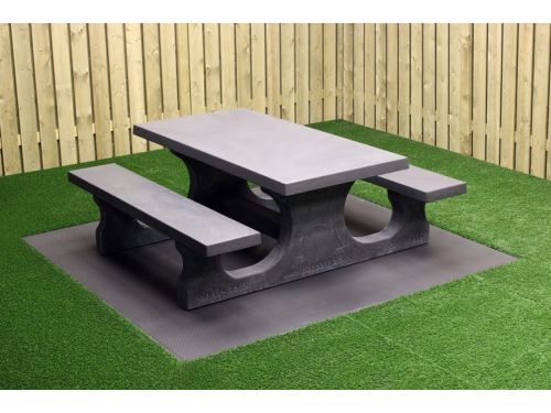 Rockwood® Betonnen Picknickset Antraciet 1.80m