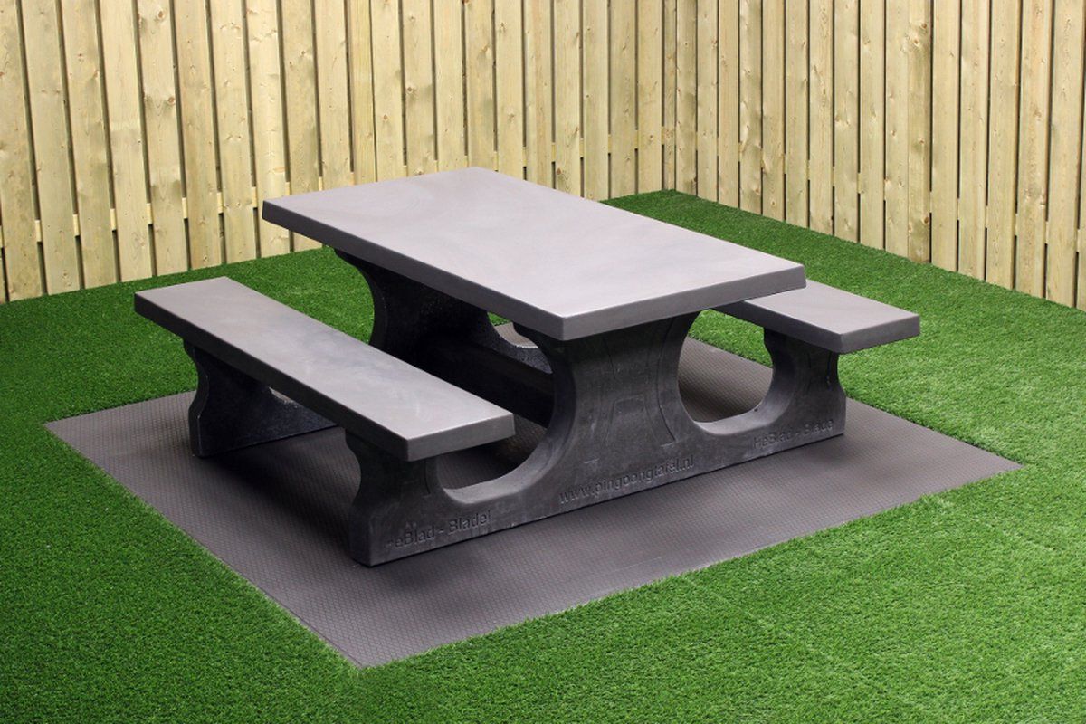 rockwood® betonnen picknickset antraciet 1.80m