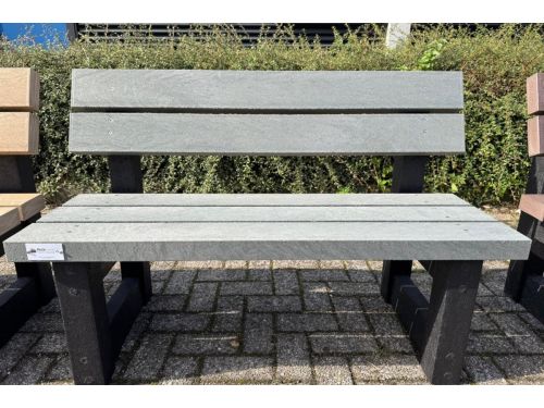 Rockwood® Parkbank Lounge Zwaar Kunststof - Mineral Grey 5cm dik