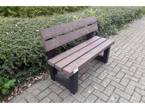Rockwood® Parkbank Lounge Zwaar Kunststof - Quartz Brown 5cm dik