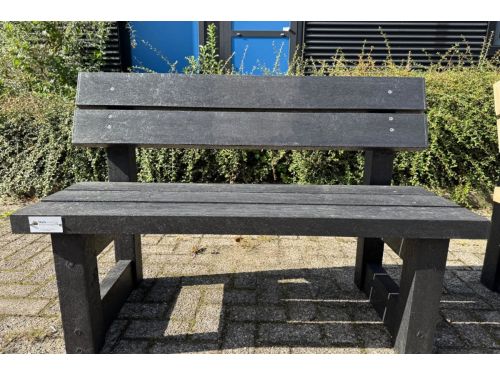 Rockwood® Parkbank Lounge Zwaar Kunststof - Ural Black 5cm dik