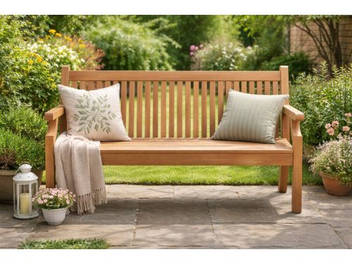 Rockwood® Parkbank Sandwick Kunststof - New Teak 1.60m 1.60m