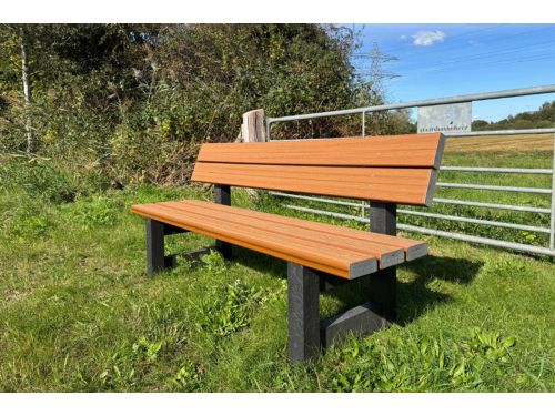 Rockwood® Parkbank Woodblend Zwaar Kunststof - Light Brown (85kg) 5cm