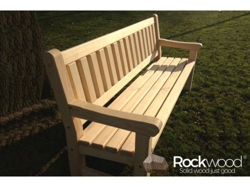 Rockwood® Tuinbank Massief Grenen 2.40m Montage op locatie. Extra gemak
