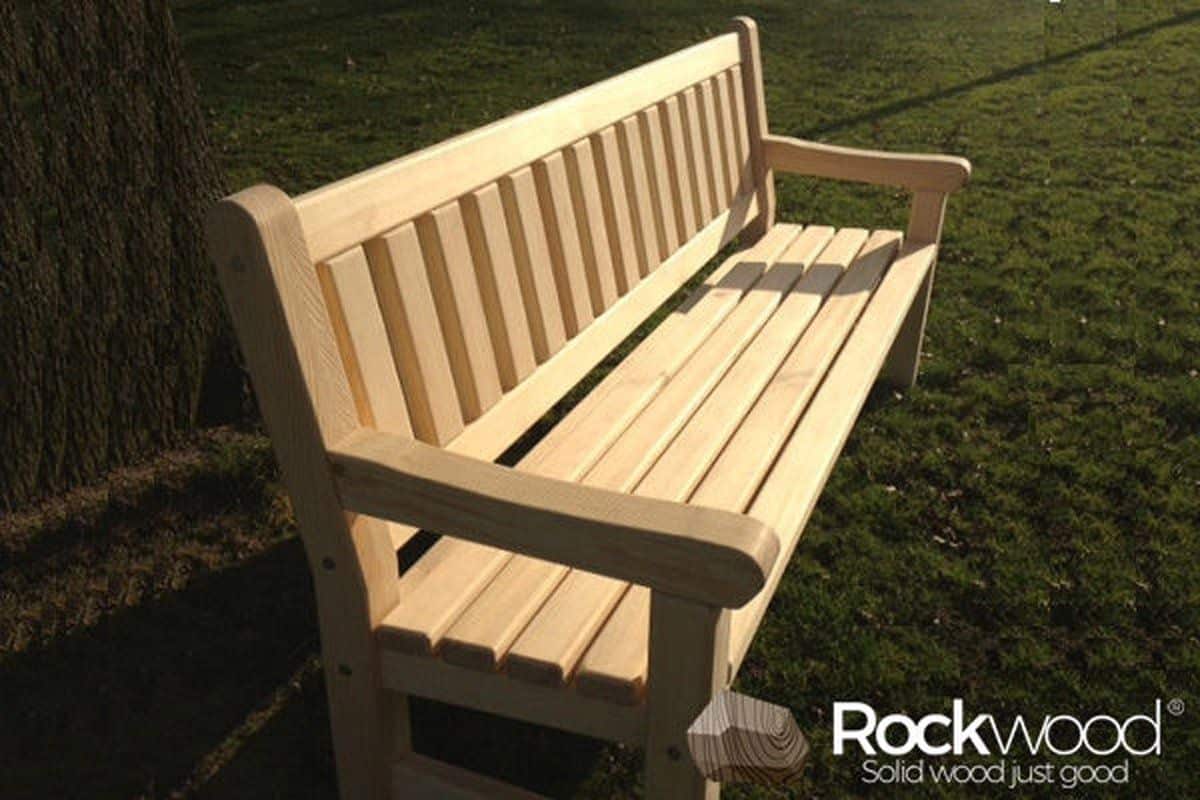 rockwood® tuinbank massief grenen 2.40m montage op locatie. extra gemak