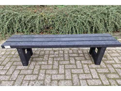 Rockwood® Zitbank Lifelong - Zwaar Kunststof (50kg)-Ural Black 1.20m Montage