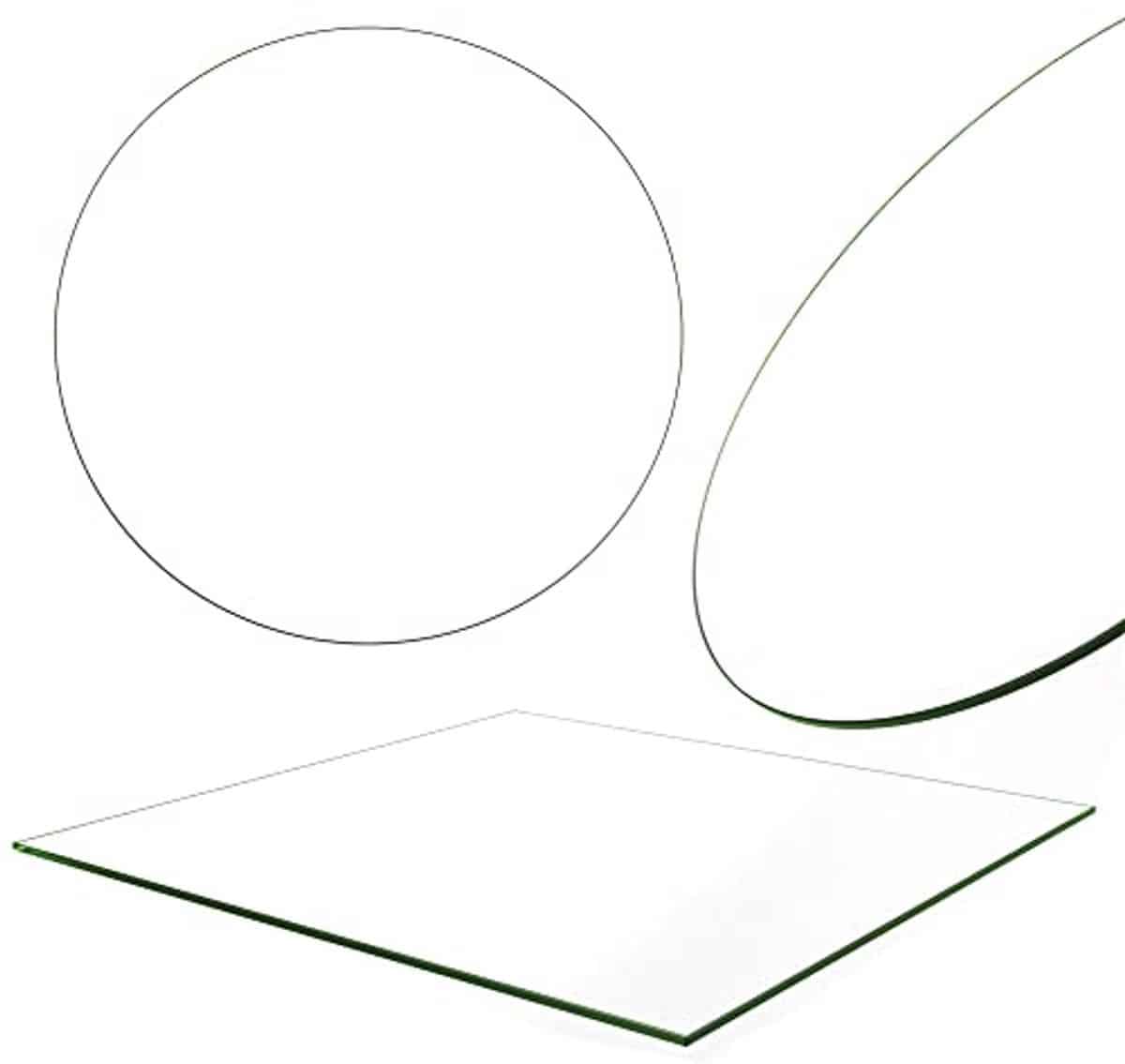 rond tafelblad van esg veiligheidsglas Ø 70 cm