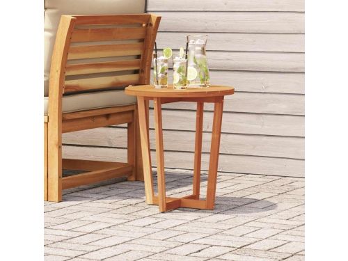 Ronde bijzettafel - Houten tuintafel - Buiten genieten - Massief