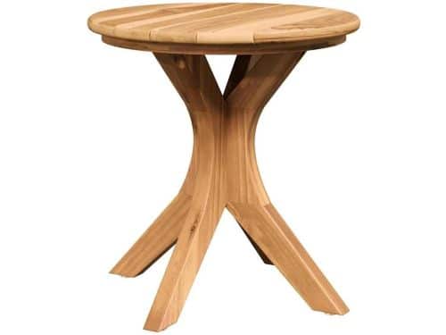 Ronde bijzettafel - Outdoortafel Tuinmeubel - Terras Ontspanning - Massief