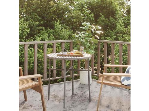 Ronde bijzettafel - Tuin tafeltje - Buiten genieten - PE-rotan