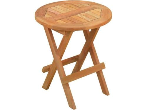 Ronde bijzettafel - Tuinmeubel Balkontafel - Buiten Zitten - Inklapbaar
