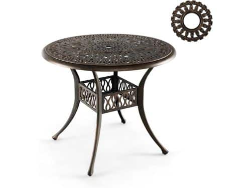 Ronde bijzettafel - Tuinmeubel Bistro tafel - Buiten genieten