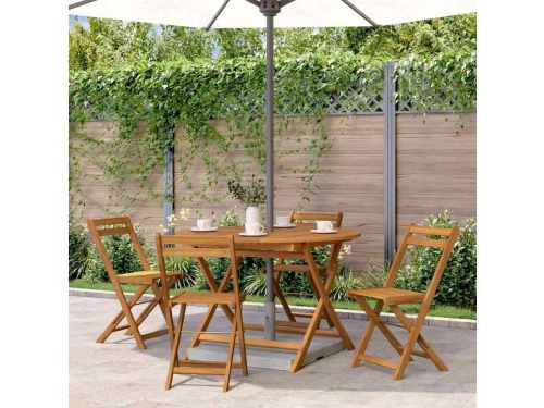 Ronde bijzettafel - Tuinmeubel Klaptafel - Buiten Zitten - Inklapbaar