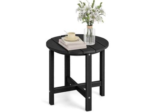 Ronde bijzettafel - Tuintafel - Buiten Zitten - HDPE Materiaal